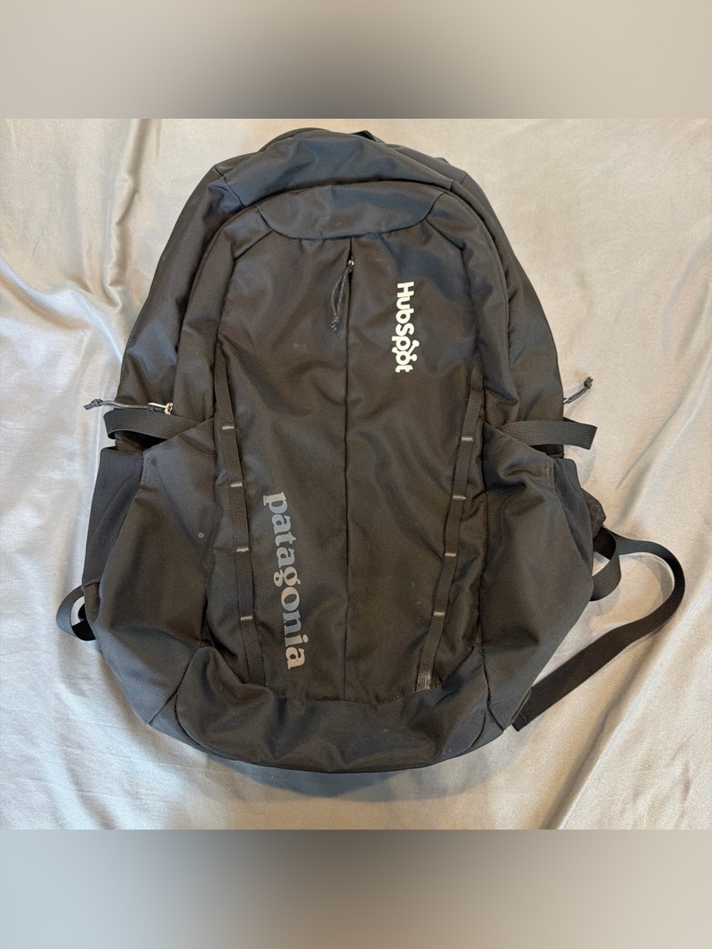 Patagonia Refugio 28 L Black Backpack with HubSpot Logo